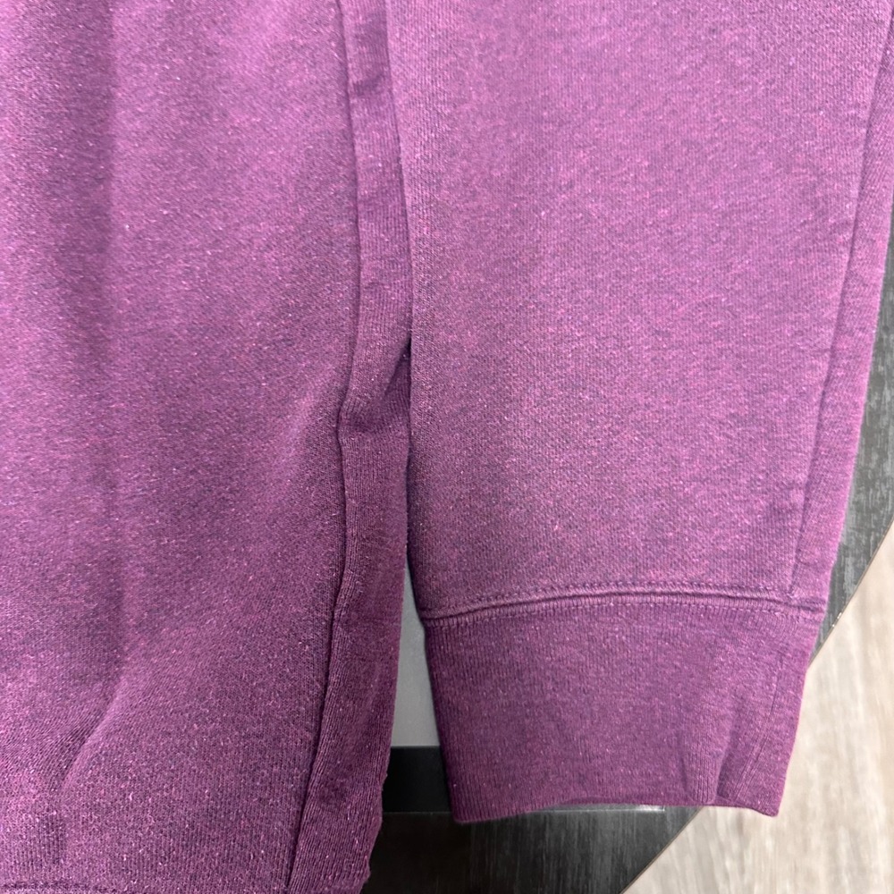Patagonia Logo Hoodie Pullover Sweatshirt Purple Heathered Sz M Kangaroo Pocket - Picture 12 of 12